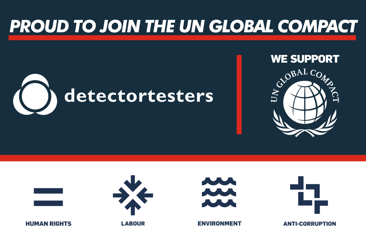 Detectortesters join the United Nations Global Compact