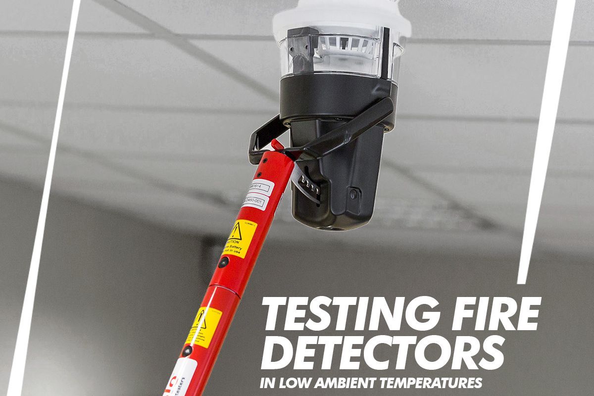 Testing fire detectors in low ambient temperatures